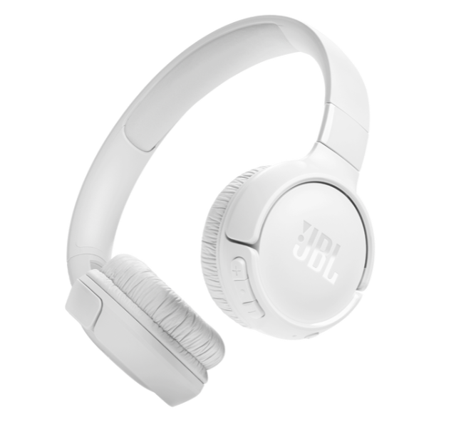 Audífonos Bluetooth JBL Tune 520BT (Pure Bass, Voice Aware, Blanco)