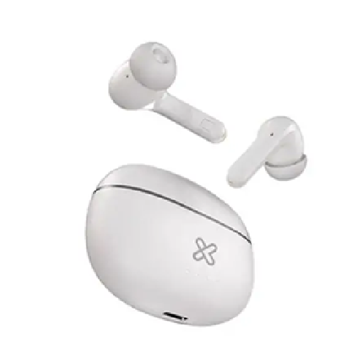 Audífonos Inalámbricos Klip Xtreme Buds-Fi, True Wireless, ENC, Bluetooth 5.4, Blanco