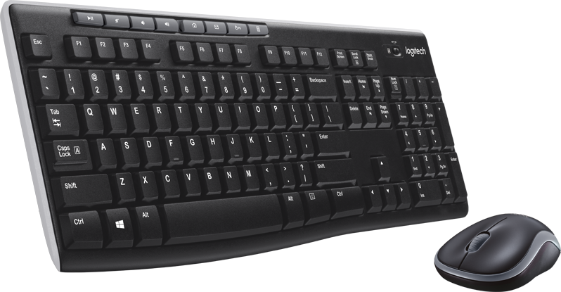 Kit Combo Teclado y Mouse Inalámbrico Logitech MK270