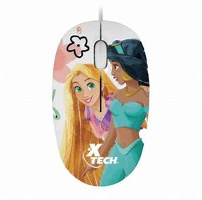 Mouse Xtech USB con Cable XTM-D406PS - Edición Princesas Disney