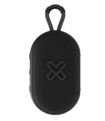 Parlante Portátil Klip Xtreme GrooveSplash  - Bluetooth, TWS, Resistente Agua IPX7, Negro