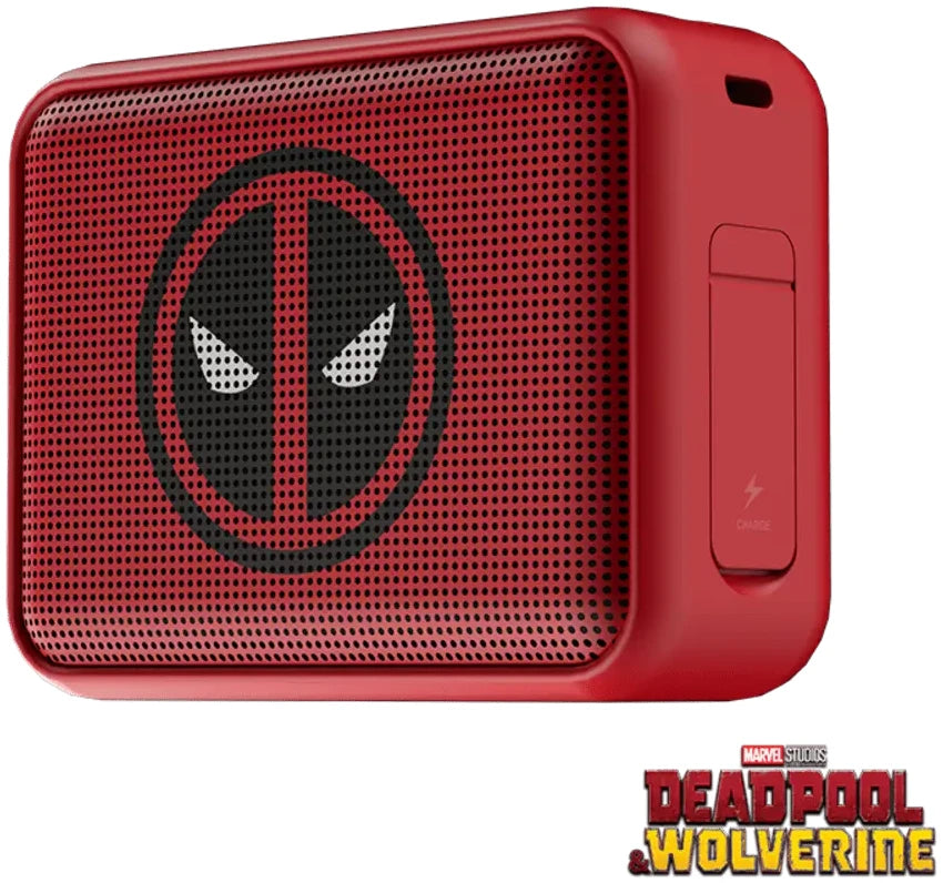 Parlante Bluetooth Klip Xtreme Deadpool (TWS, Resistente al Agua, Edición Marvel)