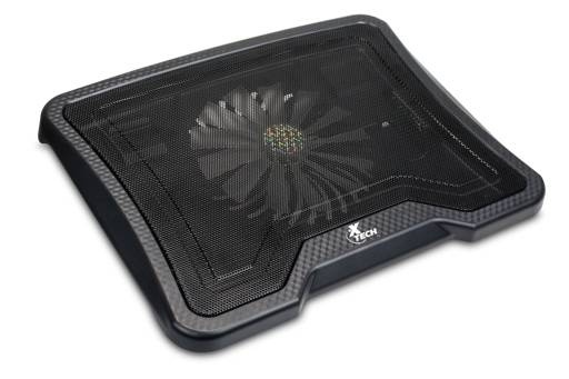 Base con ventilador para laptop hasta 14" Xtech XTA-150, LED Azul, 2x Puertos USB