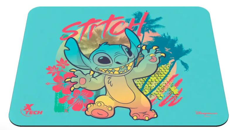 Mouse Pad Xtech - Antideslizante, Edición Disney Stitch Negro