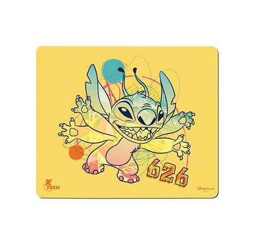 Mouse Pad Xtech - Antideslizante, Edición Disney Stitch Amarillo