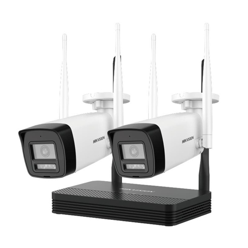 Kit de Videovigilancia Hikvision Wi-Fi Inalámbrico 2 1080p Audio Bidireccional / Blanco