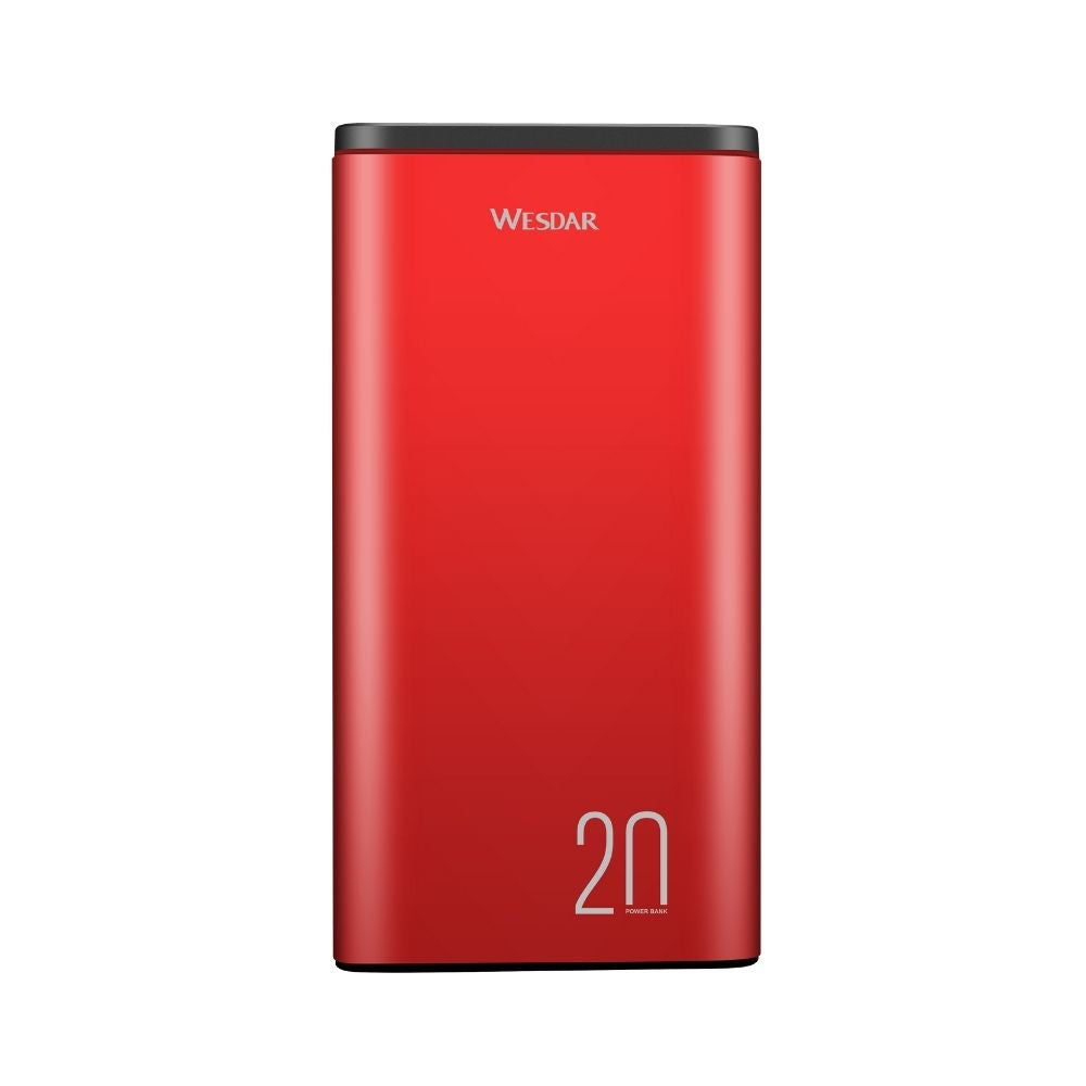 WESDAR. Power Bank S59 20000MHA Rojo