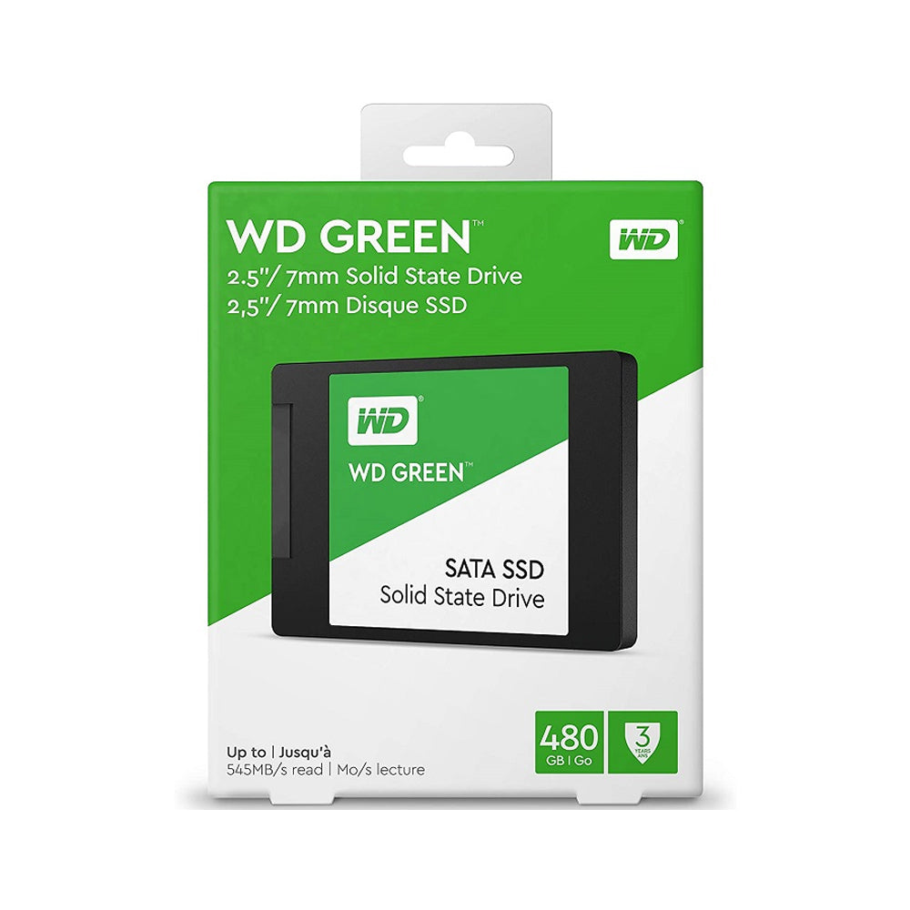 WESTERN DIGITAL. Unidad SSD 480GB Green, 2.5", Lectura 545 MB/s, SATA 6.0Gb/s